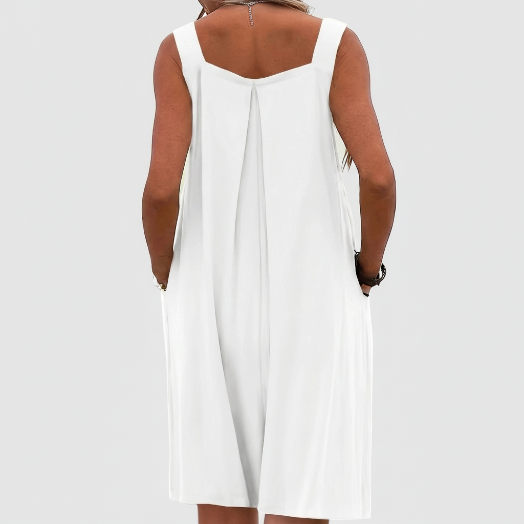 Flowy Overalls Maxi Dress
