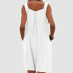 Flowy Overalls Maxi Dress