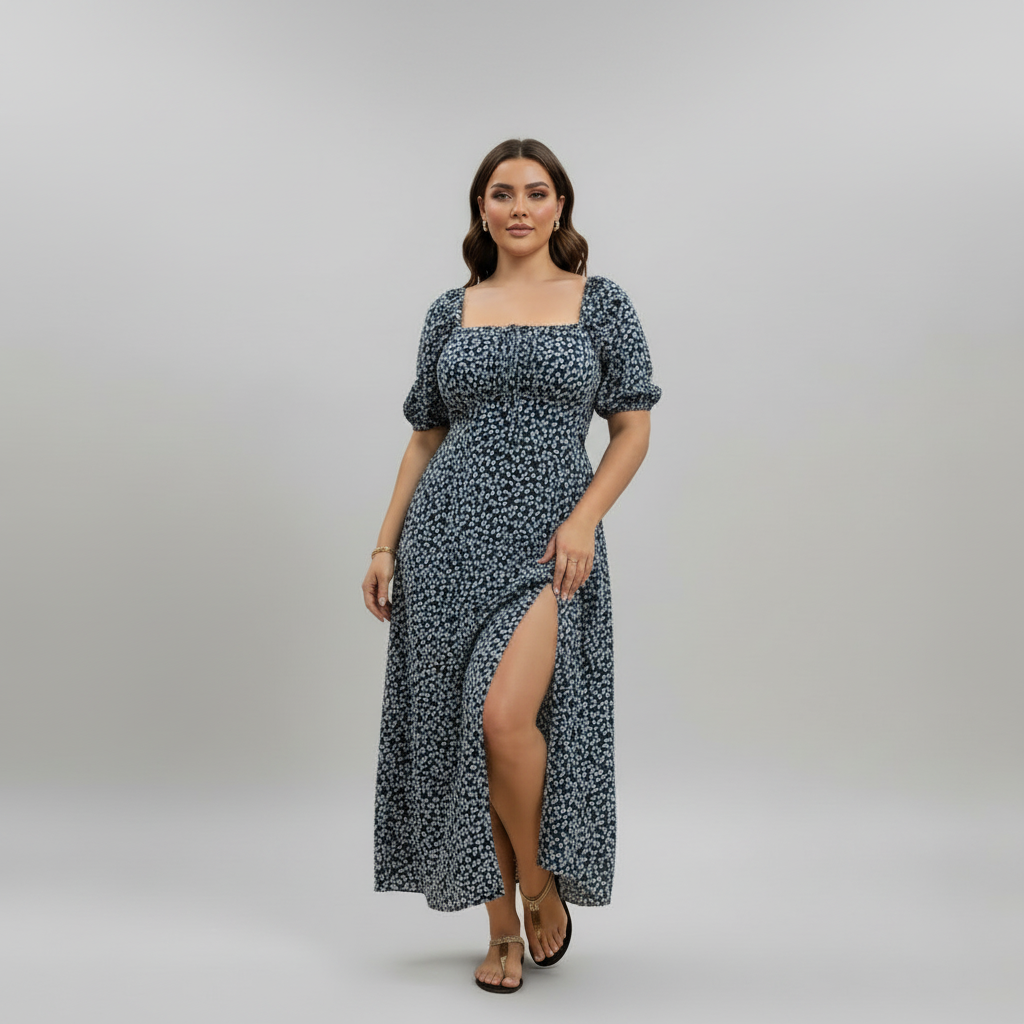 Ditsy Plus Floral Maxi for Women - side view