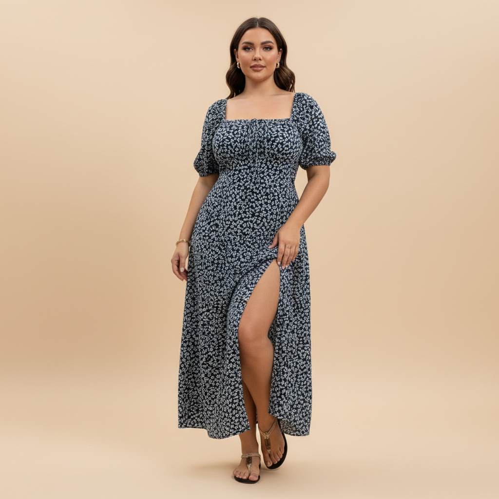Ditsy Plus Floral Maxi for Women - side view