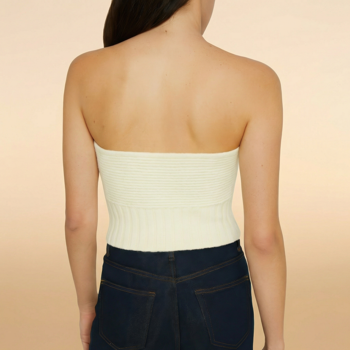Sleek Knit Tube Top - styled look
