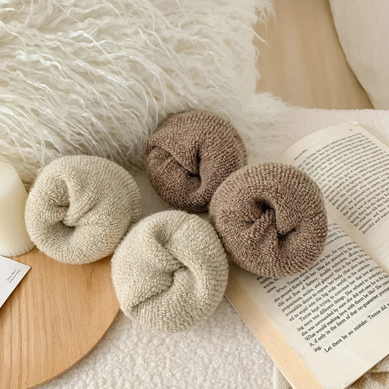 plush womens socks