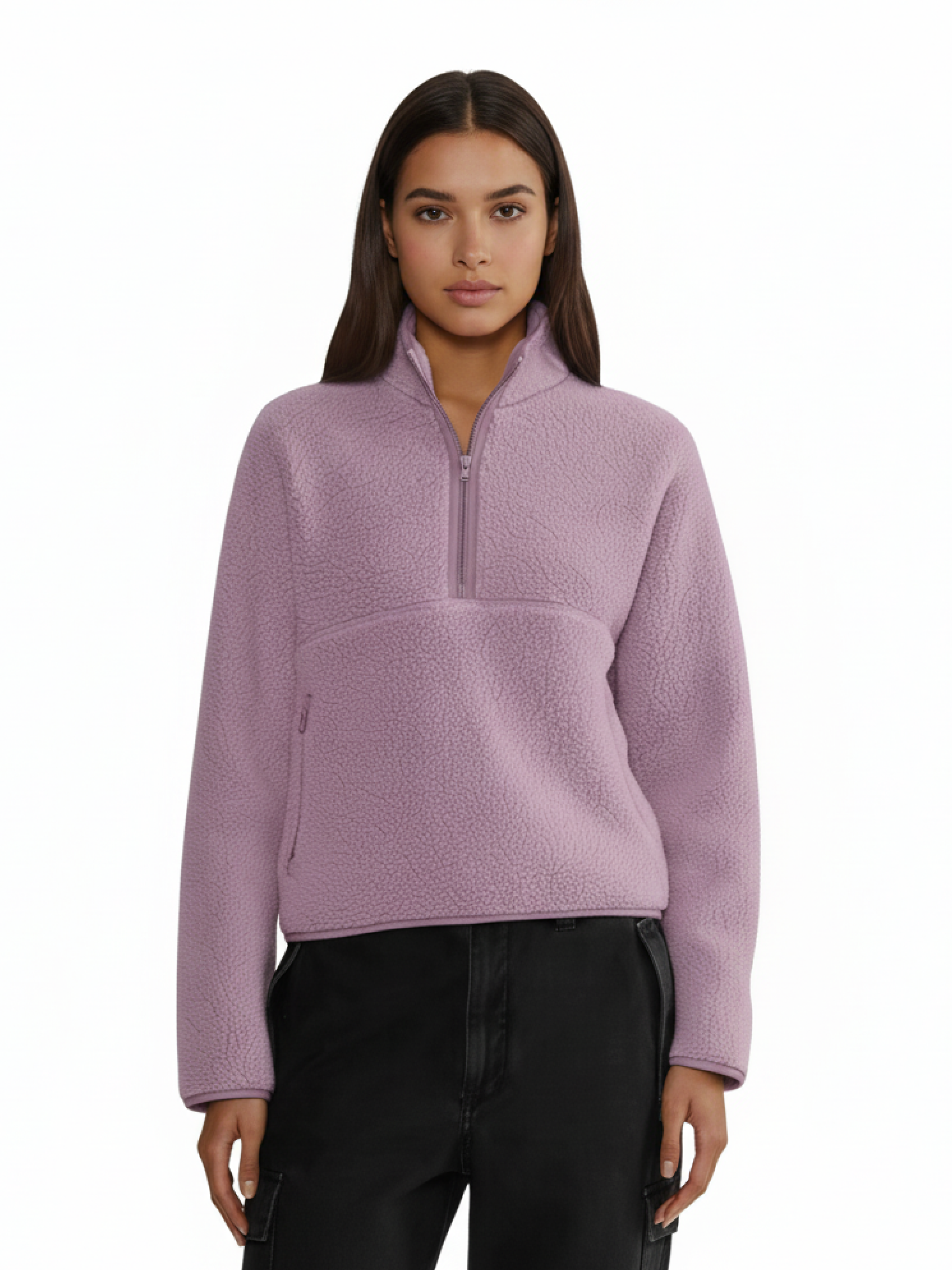 women’s fleece sweatshirt lavender