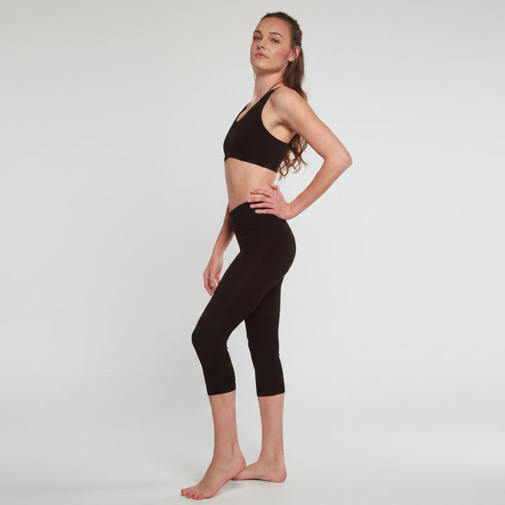Women's Bamboo Viscose/Cotton Capri Style Leggings