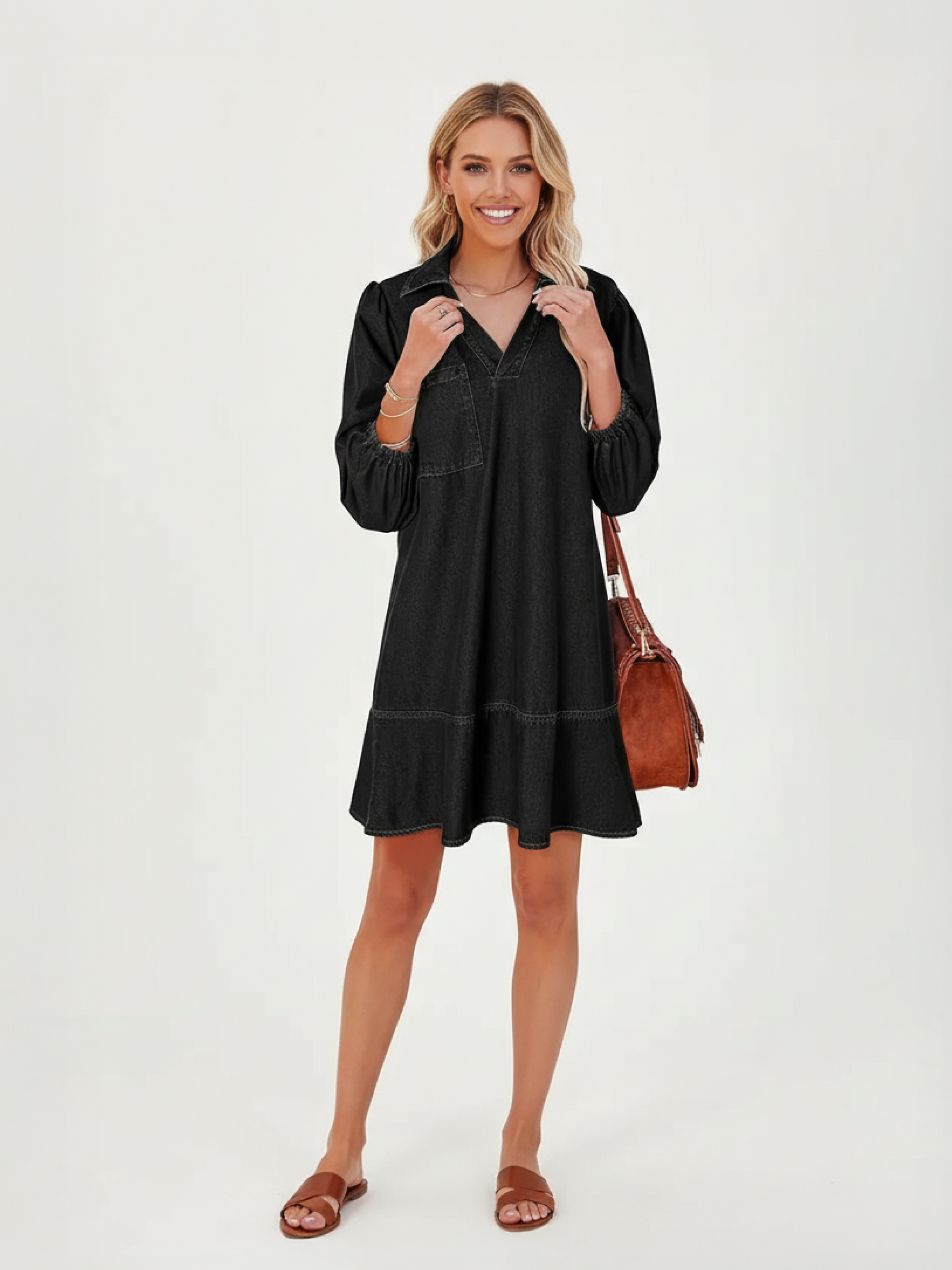 womens denim midi skirt